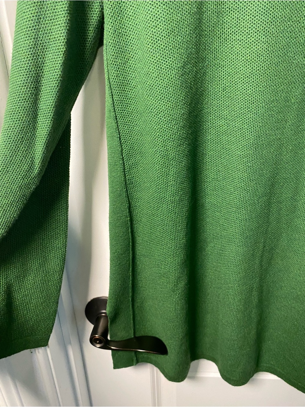 J. Jill Emerald Green Knit V-Neck Sweater - Picture 3 of 7